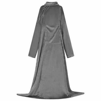 Blanket Hoodie Dark Grey F Flannel