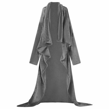 Blanket Hoodie Dark Grey F Flannel