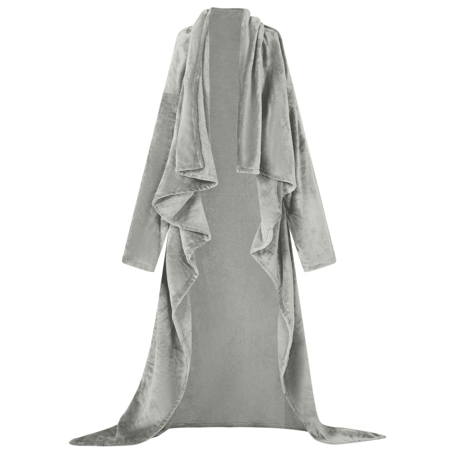 Blanket Hoodie Grey F Flannel