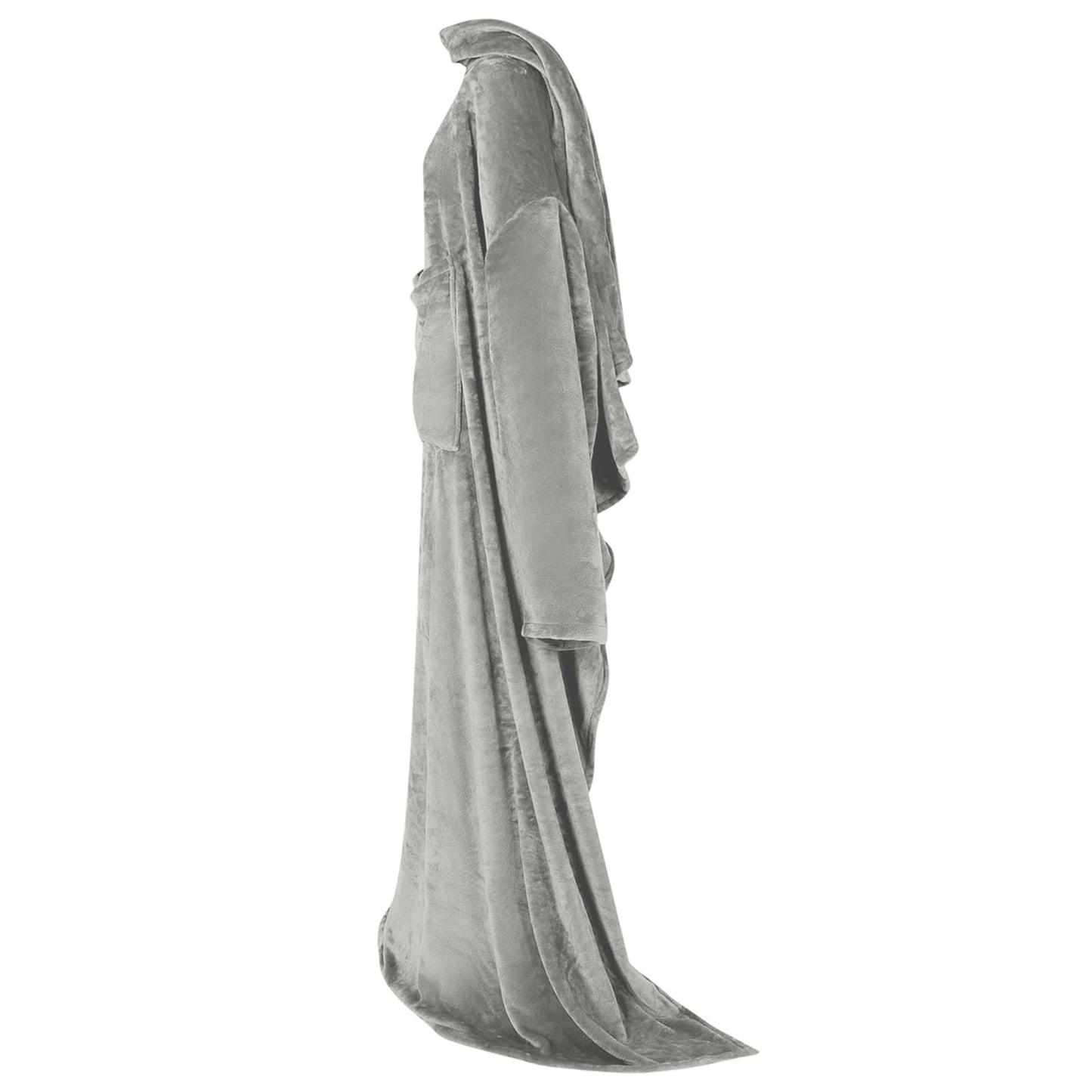 Blanket Hoodie Grey F Flannel