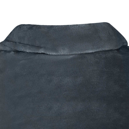Blanket Hoodie Navy Blue F Flannel