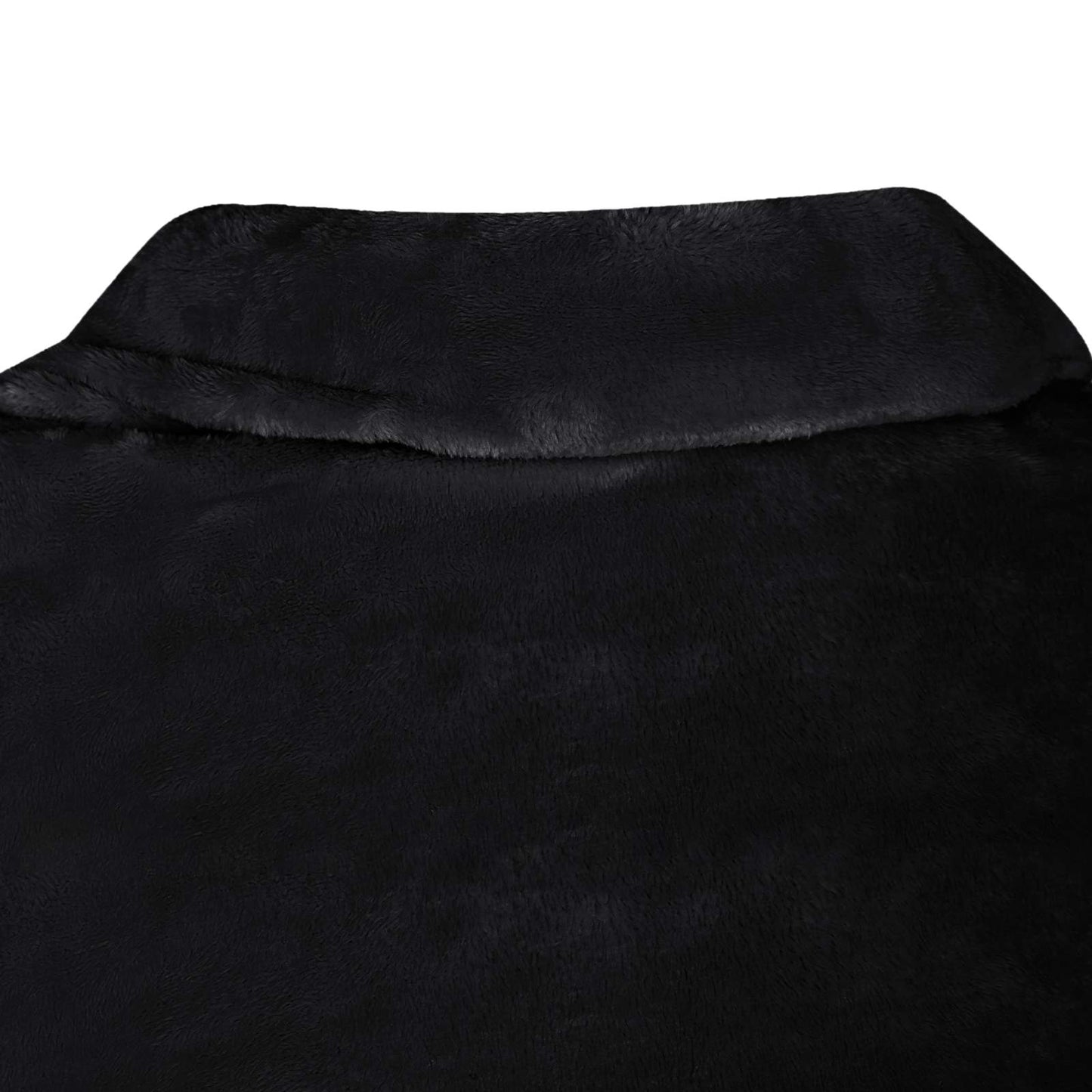 Blanket Hoodie Black F Flannel