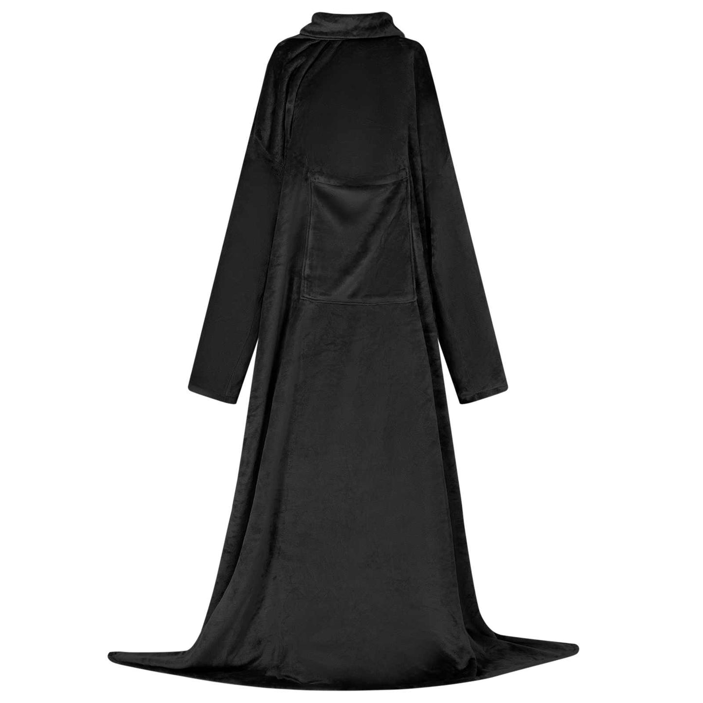 Blanket Hoodie Black F Flannel