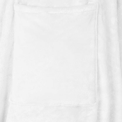 Blanket Hoodie White F Flannel