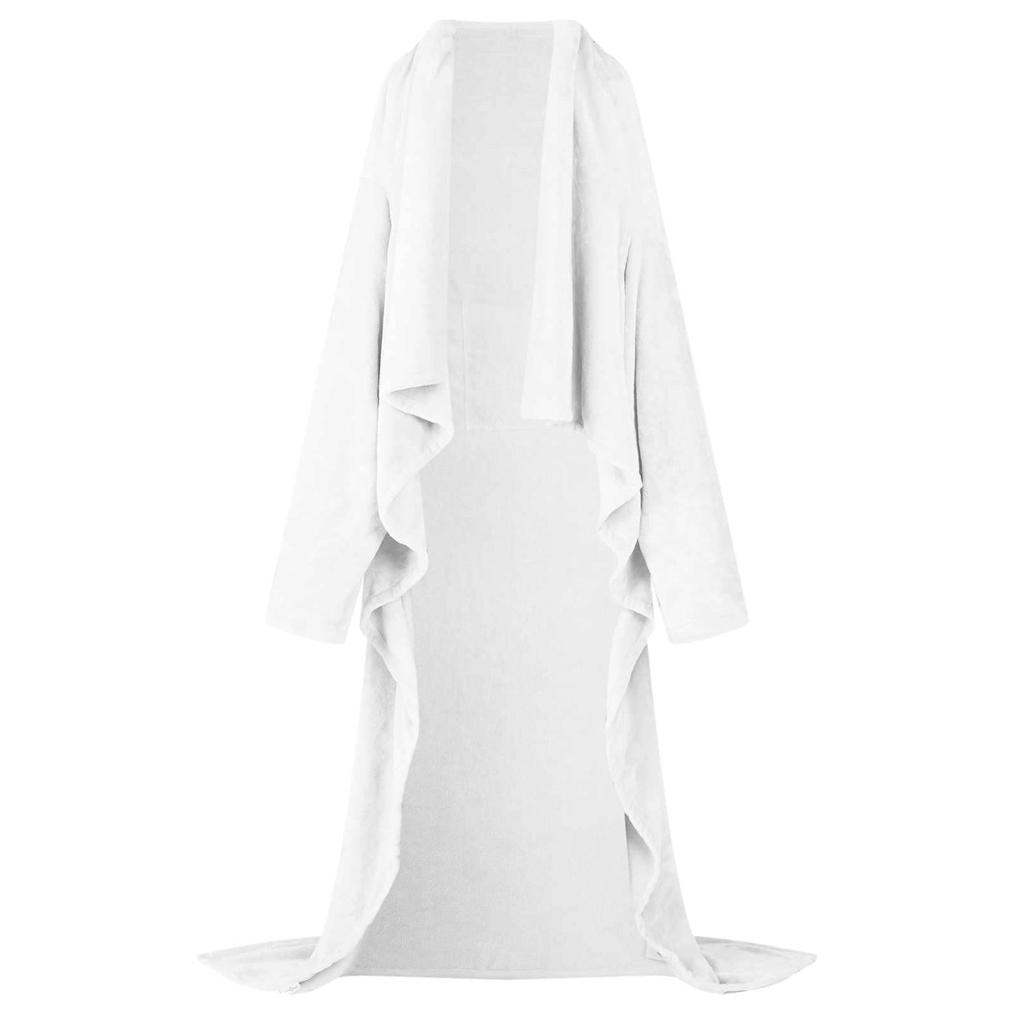 Blanket Hoodie White F Flannel