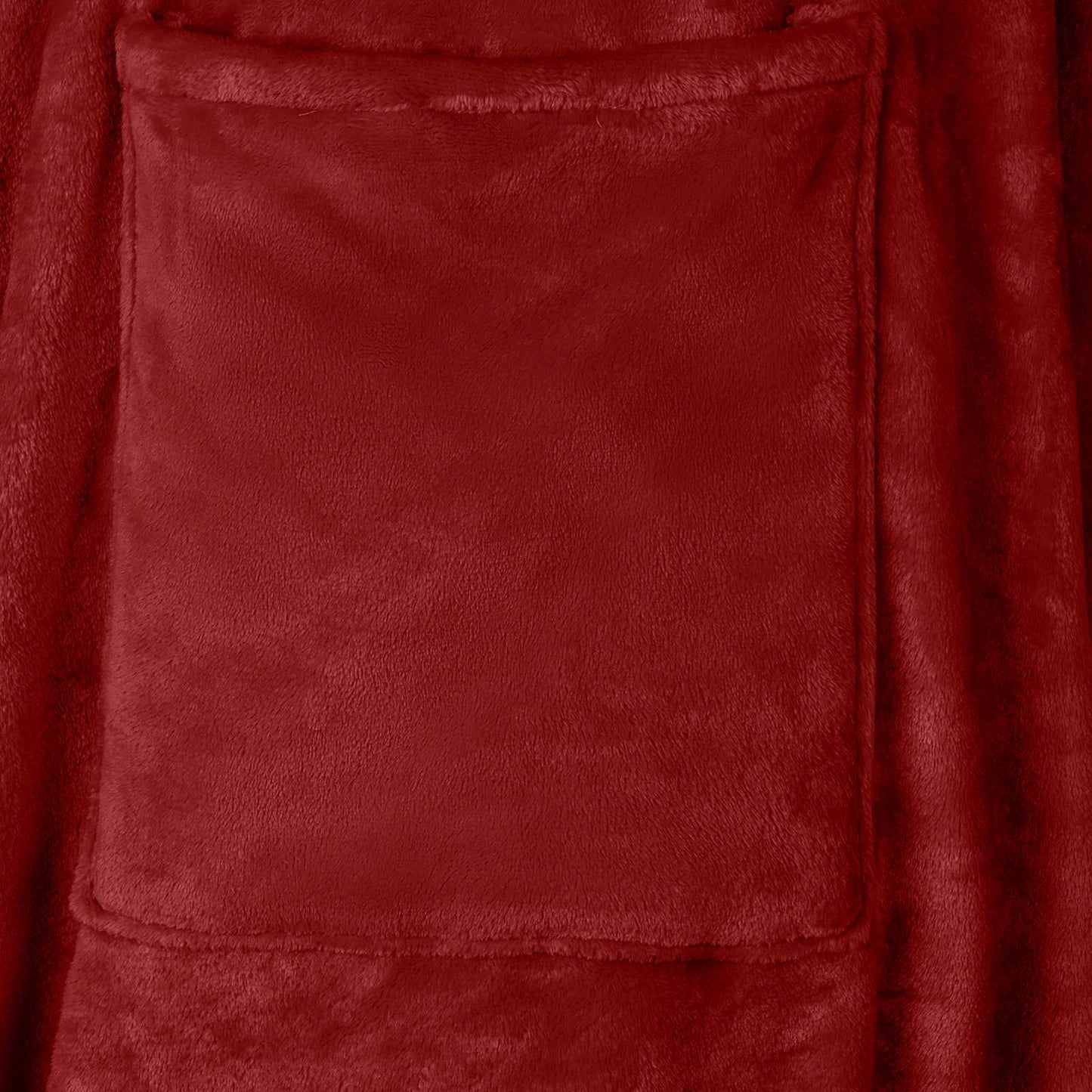 Blanket Hoodie Bordeaux Red F Flannel