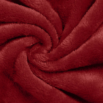 Blanket Hoodie Bordeaux Red F Flannel