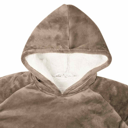 Blanket Hoodie Camel M Fleece and Flannel