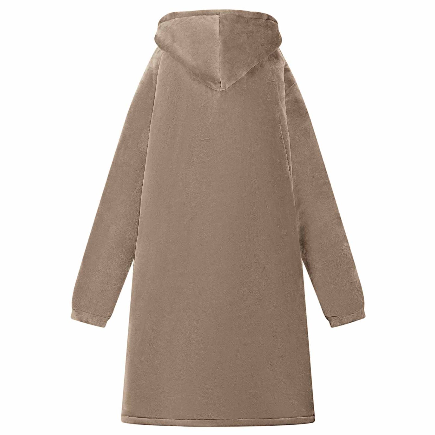 Blanket Hoodie Camel M Fleece and Flannel