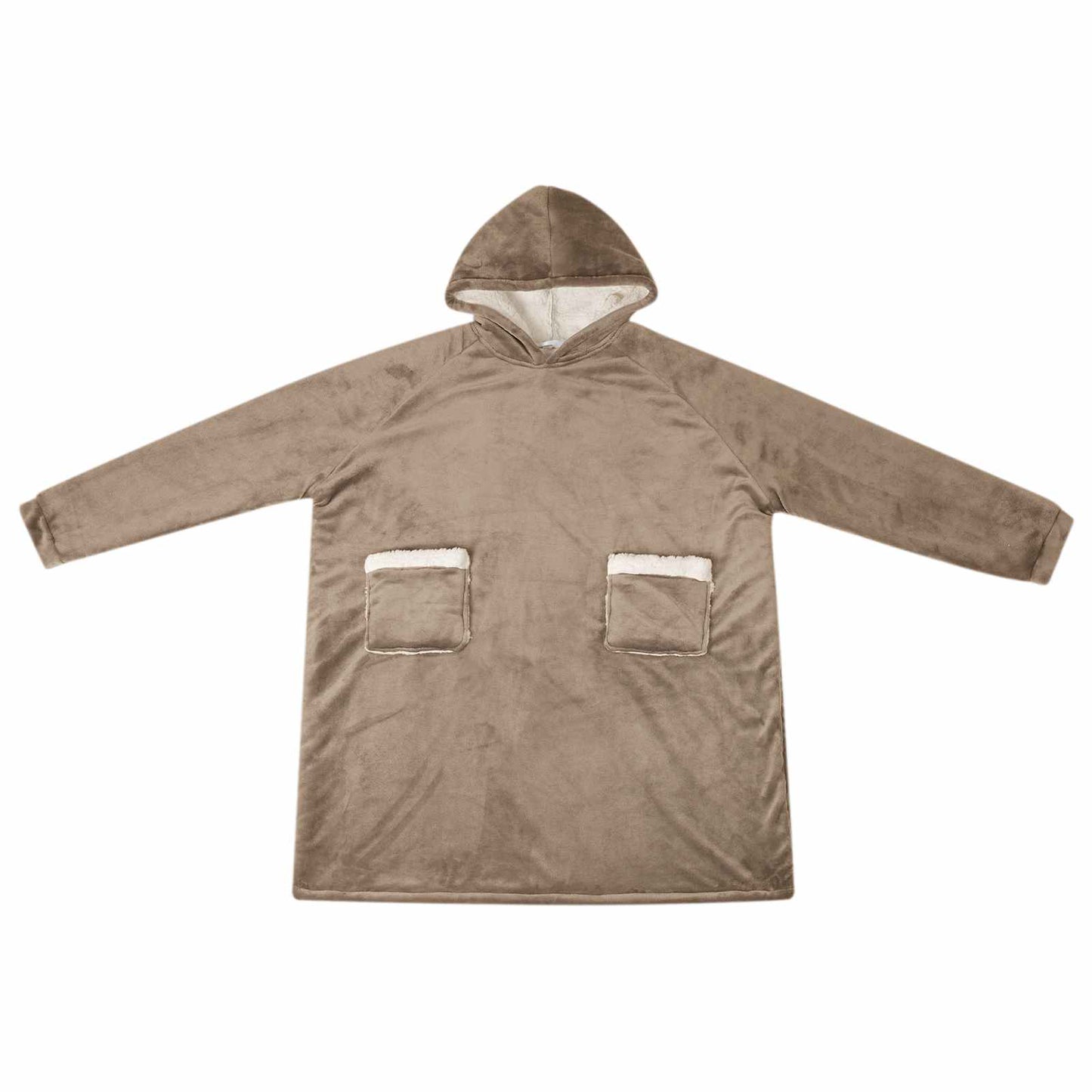 Blanket Hoodie Camel M Fleece and Flannel