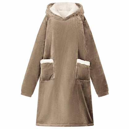 Blanket Hoodie Camel L Fleece and Flannel