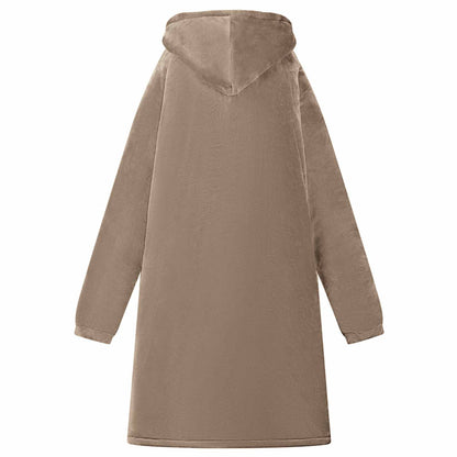 Blanket Hoodie Camel L Fleece and Flannel