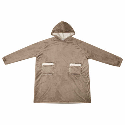 Blanket Hoodie Camel L Fleece and Flannel