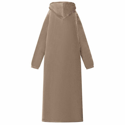 Blanket Hoodie Camel M Fleece and Flannel