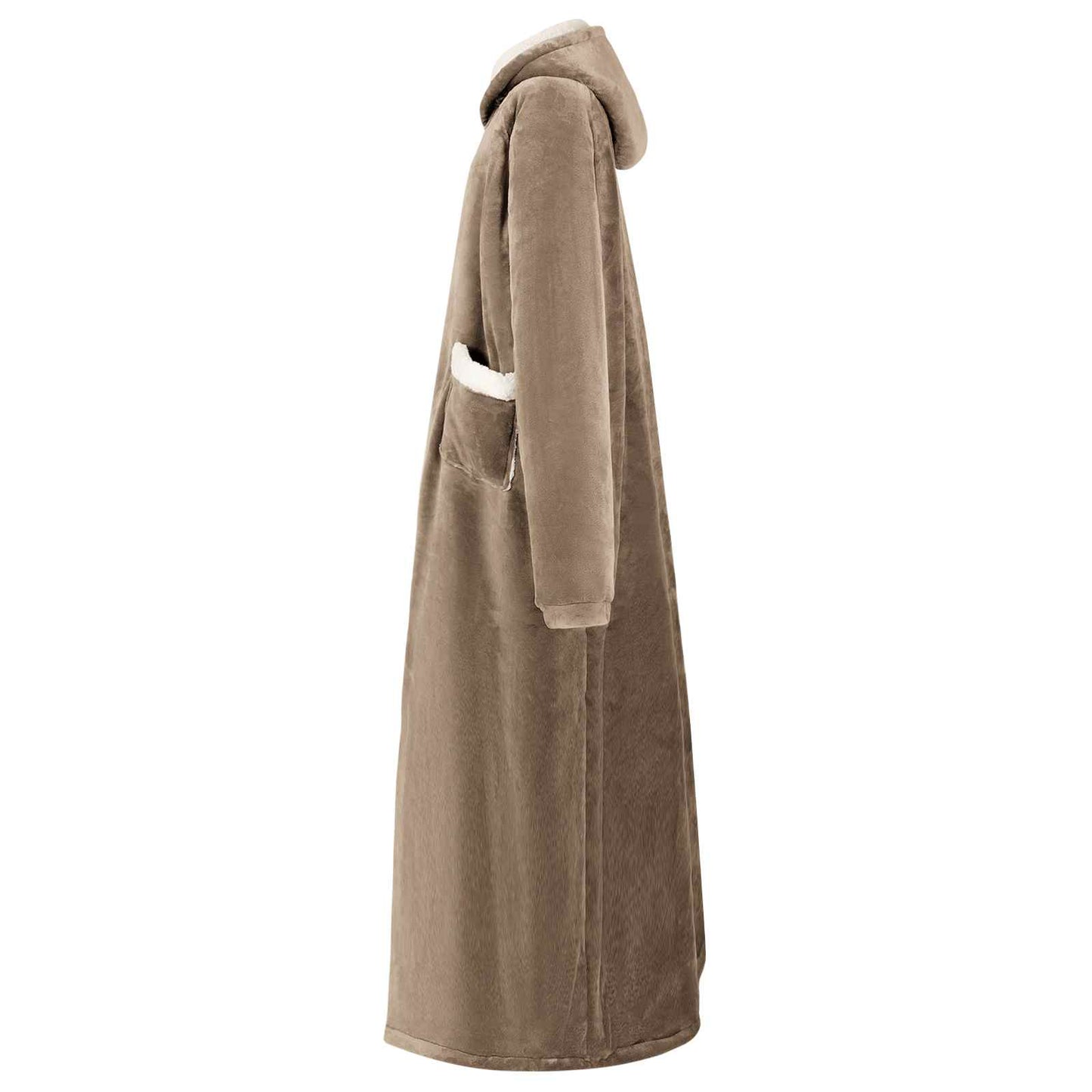 Blanket Hoodie Camel L Fleece and Flannel