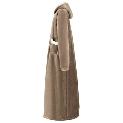 Blanket Hoodie Camel L Fleece and Flannel