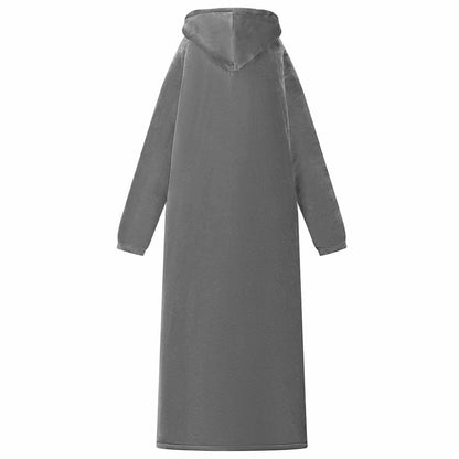 Blanket Hoodie Dark Grey L Fleece and Flannel