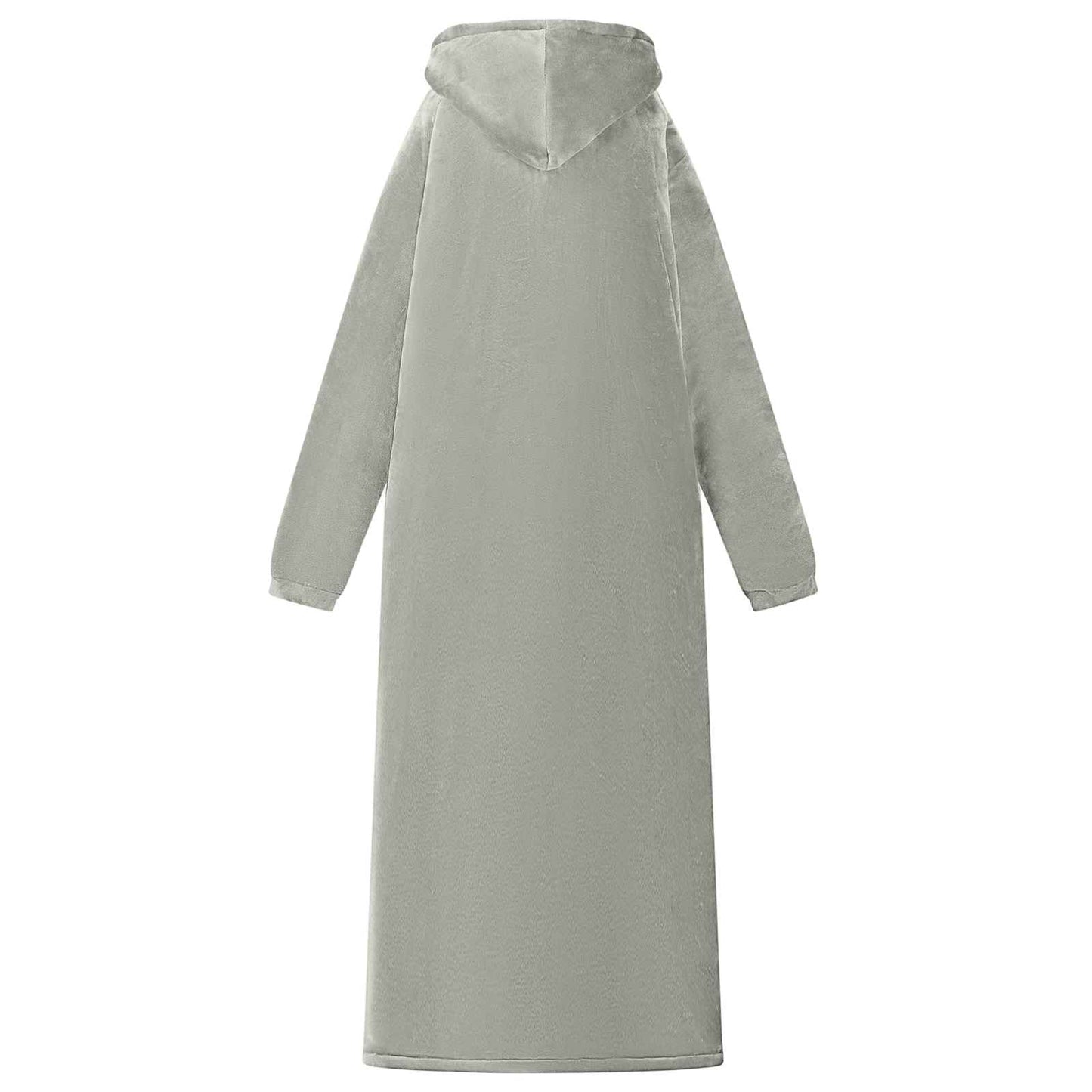 Blanket Hoodie Grey L Fleece and Flannel