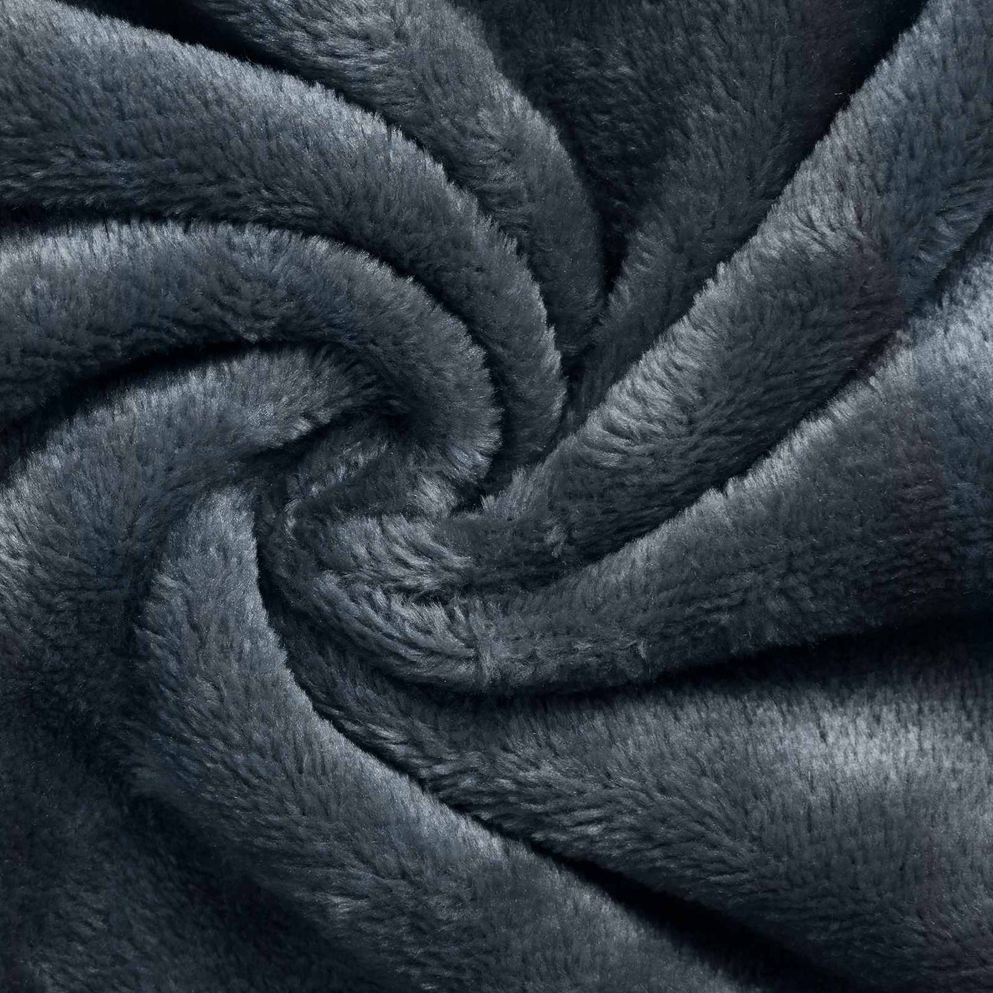 Blanket Hoodie Navy Blue L Fleece and Flannel