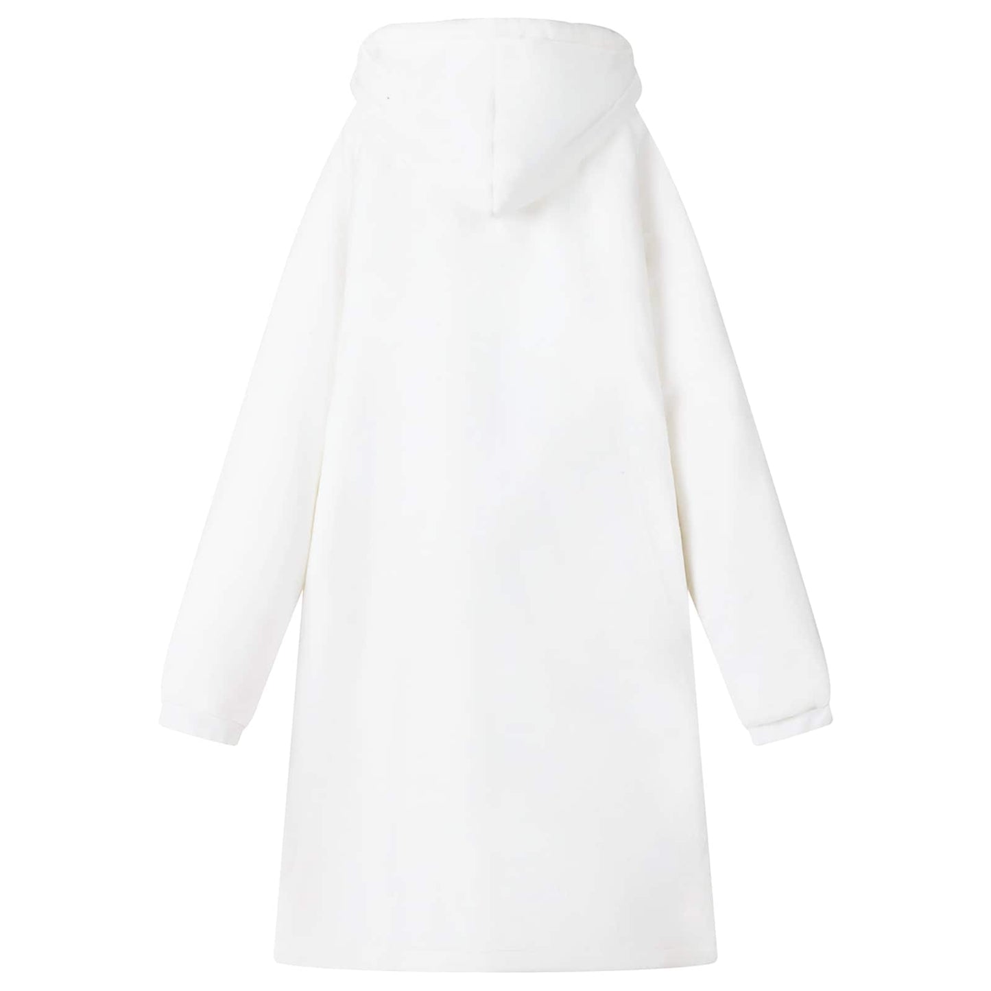 Blanket Hoodie White L Fleece and Flannel