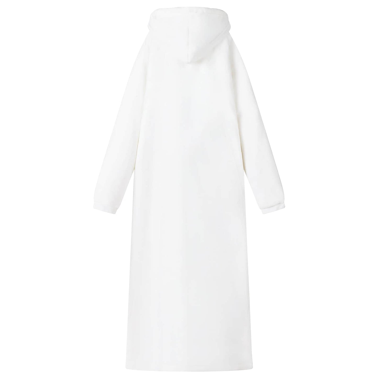 Blanket Hoodie White M Fleece and Flannel