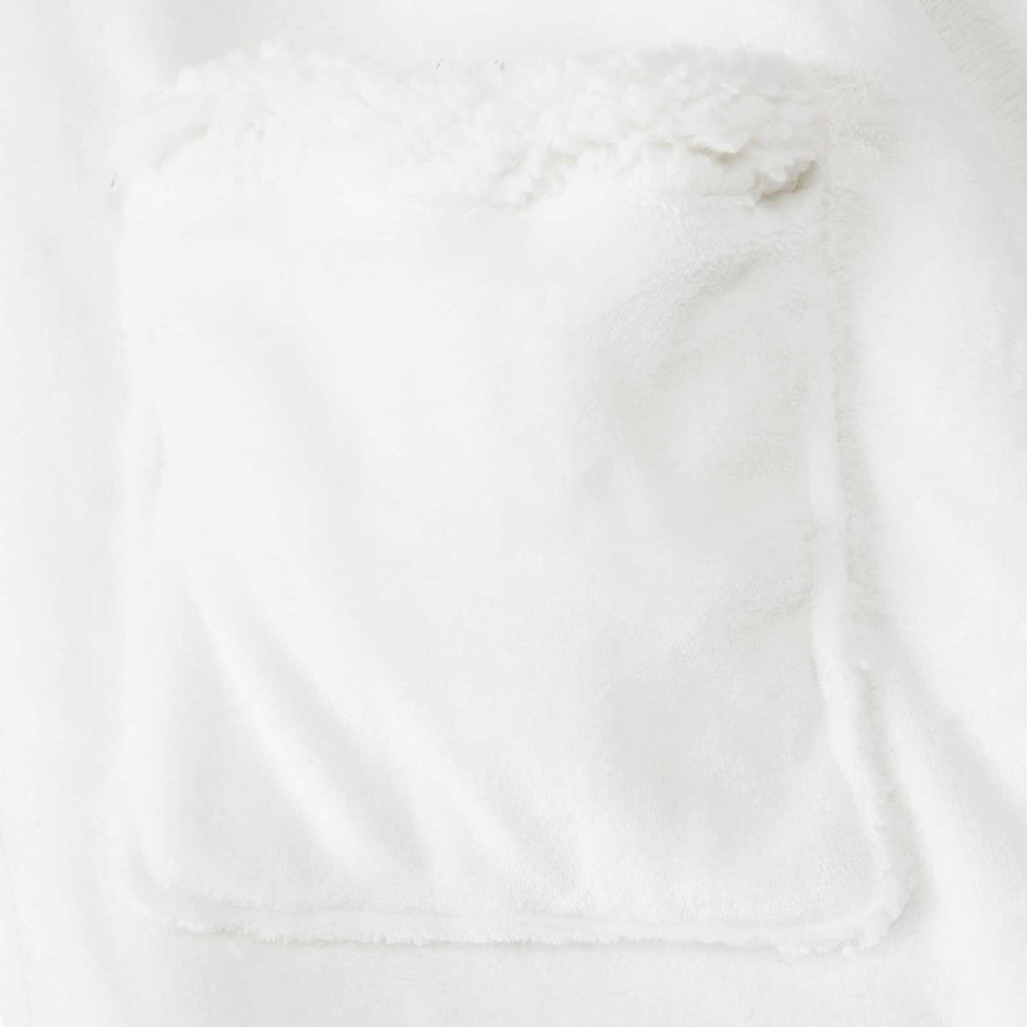 Blanket Hoodie White L Fleece and Flannel