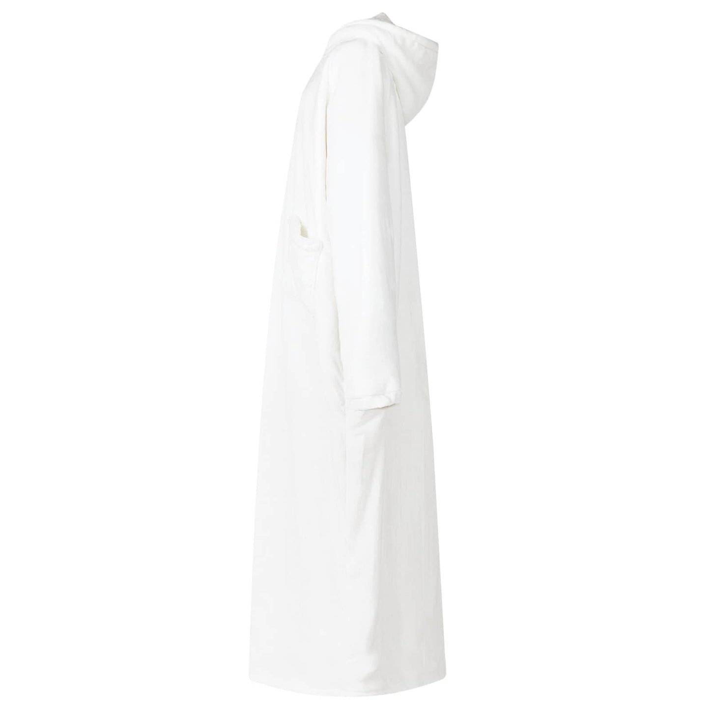 Blanket Hoodie White L Fleece and Flannel