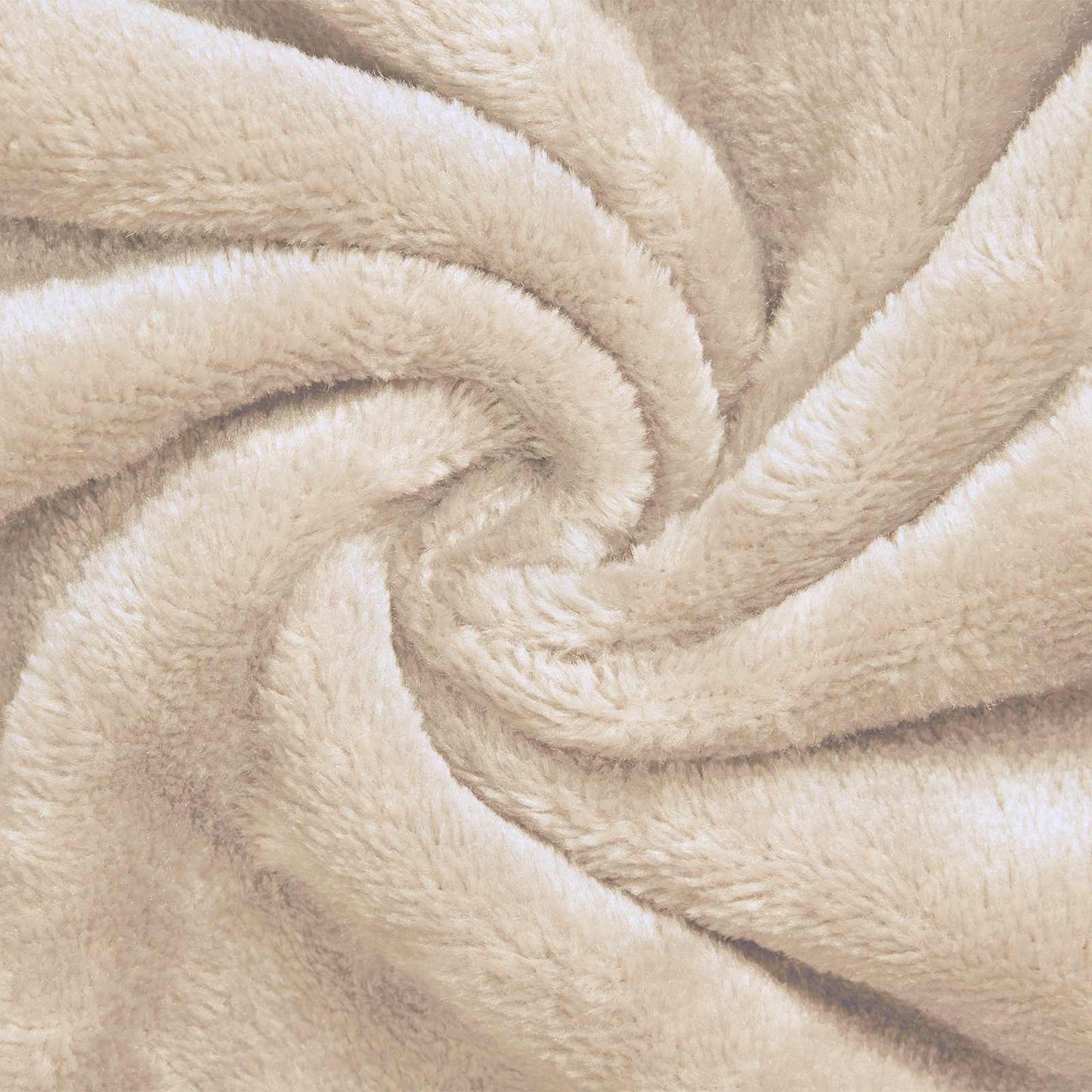 Bathrobe Hoodie Beige L Flannel