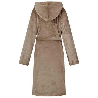 Bathrobe Hoodie Camel XXL Flannel