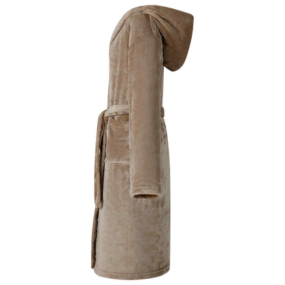 Bathrobe Hoodie Camel XXL Flannel