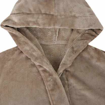 Bathrobe Hoodie Camel XXXL Flannel