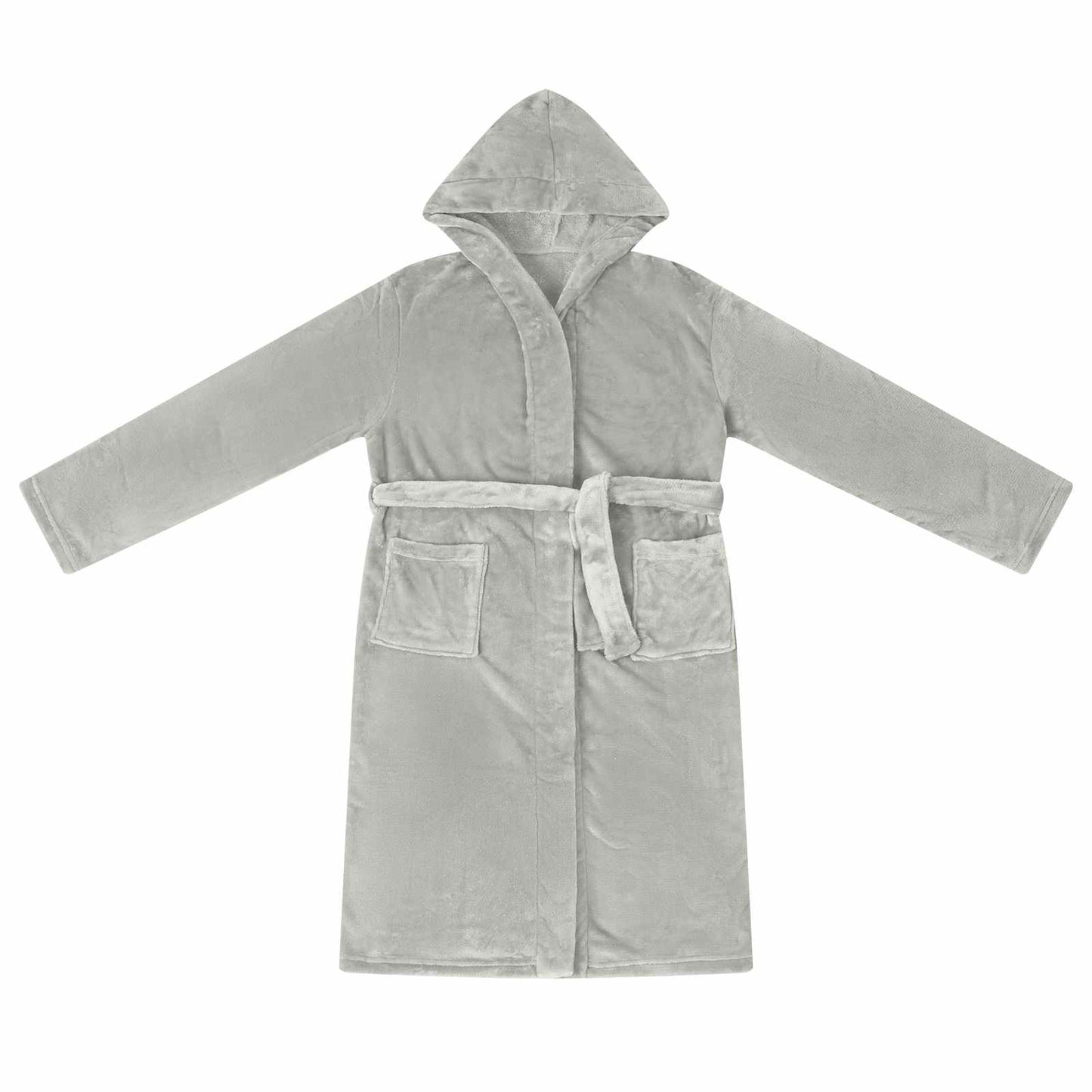 Bathrobe Hoodie Grey XXXL Flannel