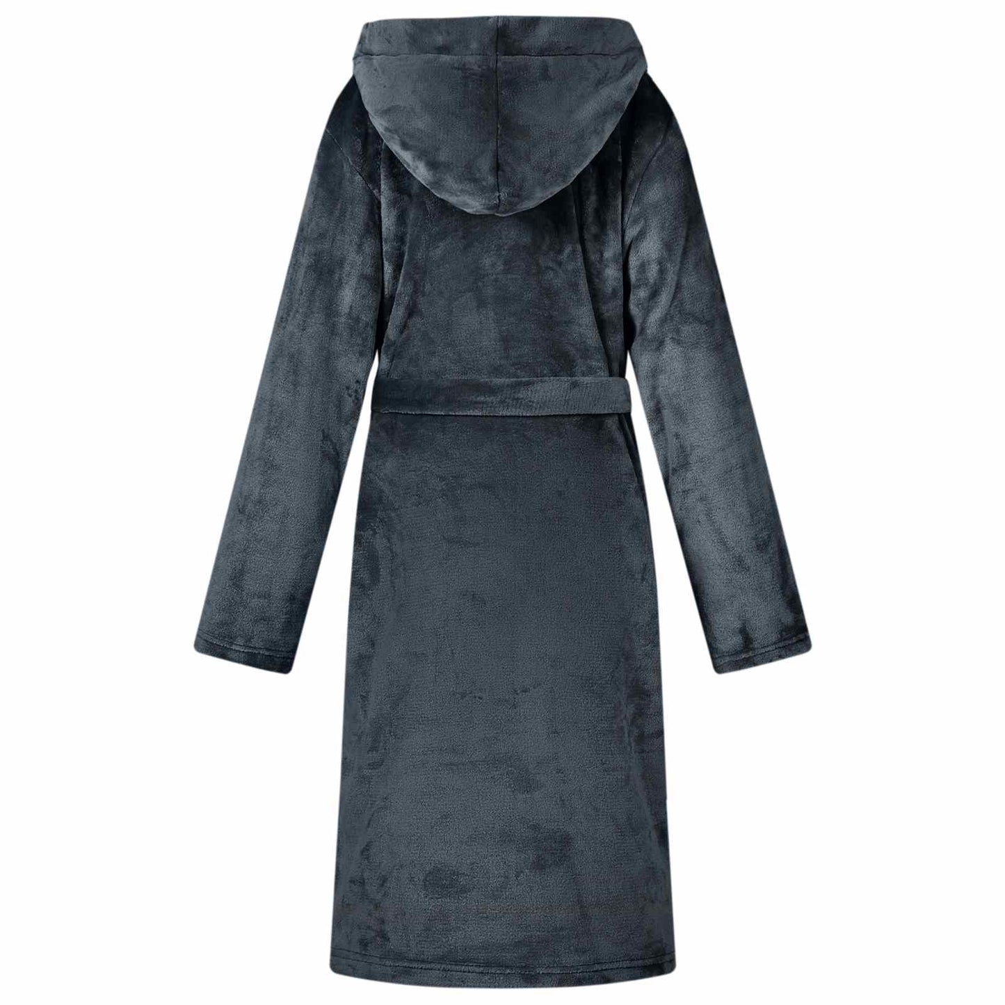 Bathrobe Hoodie Navy Blue XXXL Flannel