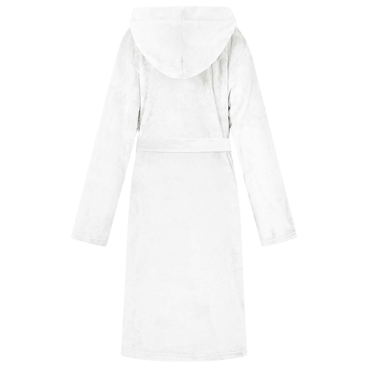 Bathrobe Hoodie White S Flannel