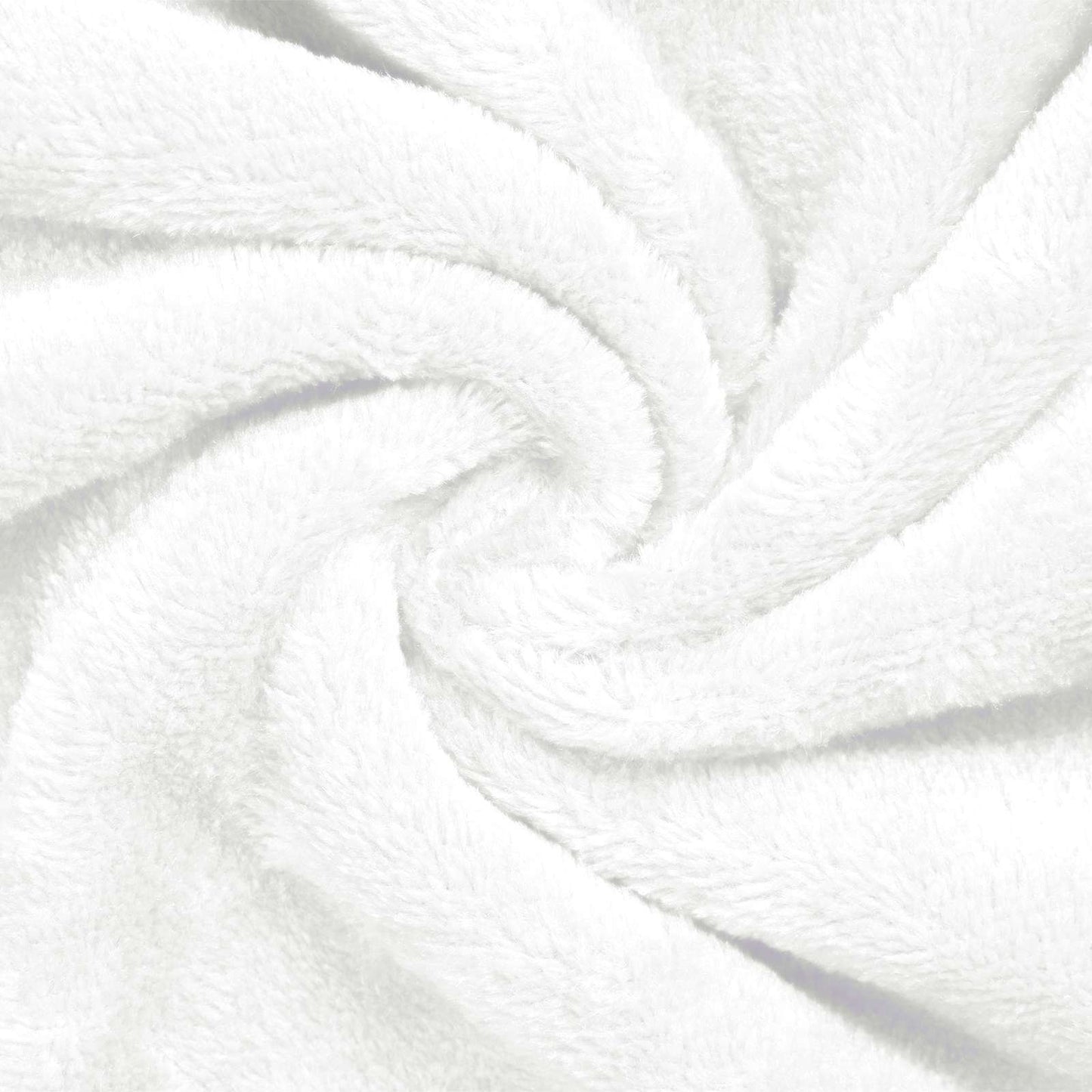 Bathrobe Hoodie White L Flannel