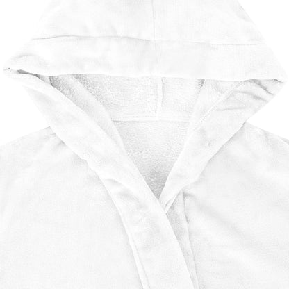 Bathrobe Hoodie White XXL Flannel