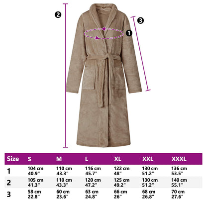 Bathrobe without Hood Camel S Flannel