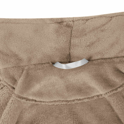 Bathrobe without Hood Camel XXXL Flannel
