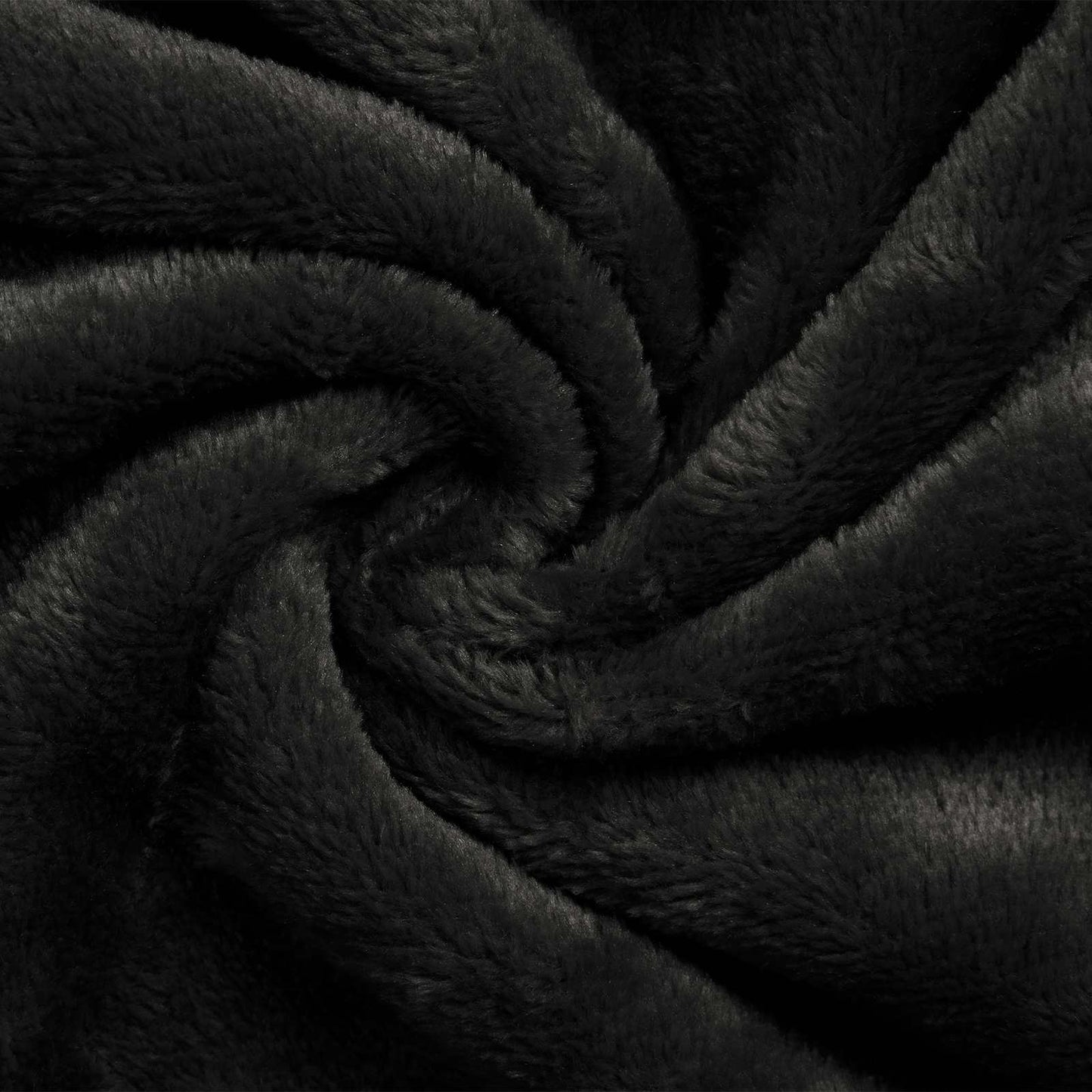 Bathrobe without Hood Black XXL Flannel