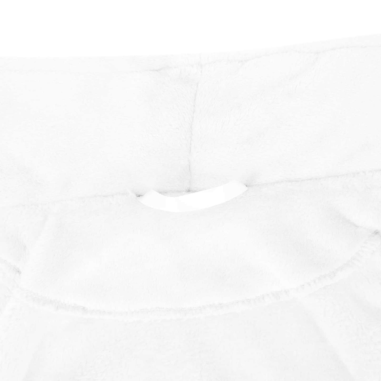 Bathrobe without Hood White M Flannel