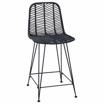 Bar Chair 2 pcs 44.5 x 54.5 x 97.5 cm Rattan and Iron