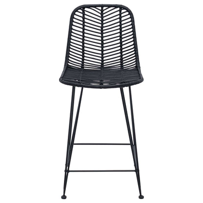Bar Chair 2 pcs 44.5 x 54.5 x 97.5 cm Rattan and Iron