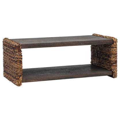 Coffee Table Natural 90 x 45 x 35 cm Solid Mahogany Wood