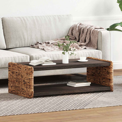 Coffee Table Natural 110 x 55 x 35 cm Solid Mahogany Wood