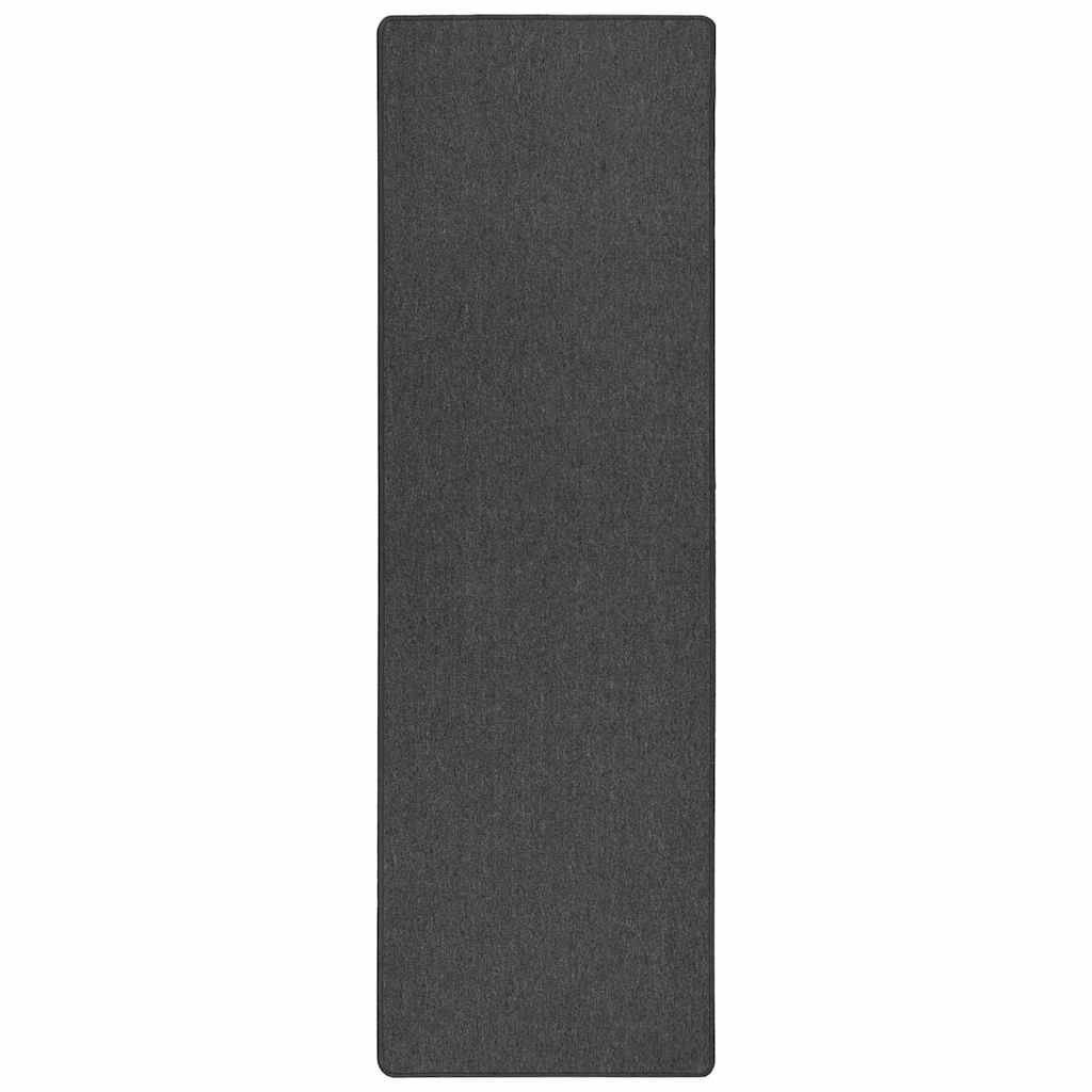 Carpet Runner Dark Grey 100 x 250 cm 100% Polypropylene
