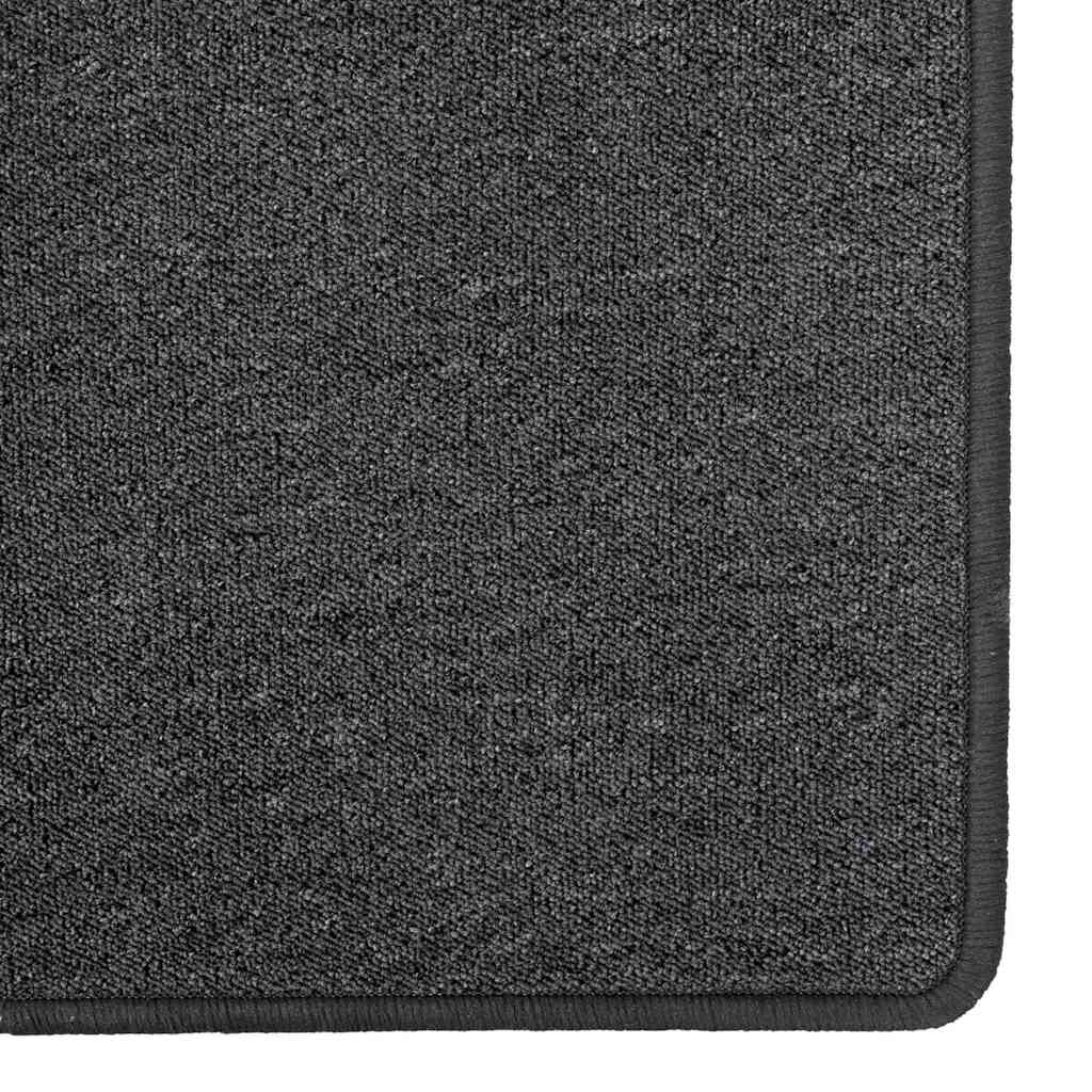 Carpet Runner Dark Grey 100 x 300 cm 100% Polypropylene