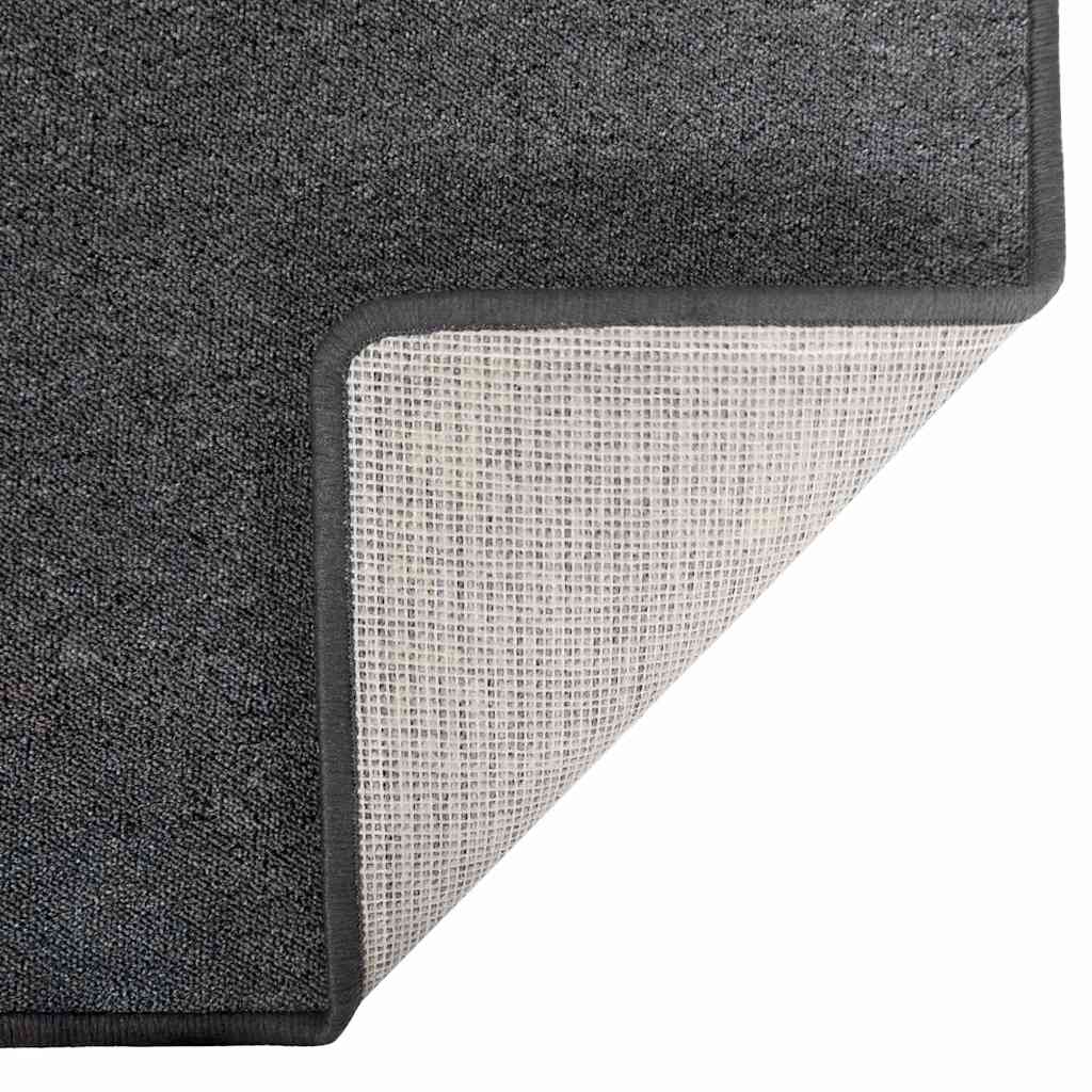 Carpet Runner Dark Grey 100 x 300 cm 100% Polypropylene