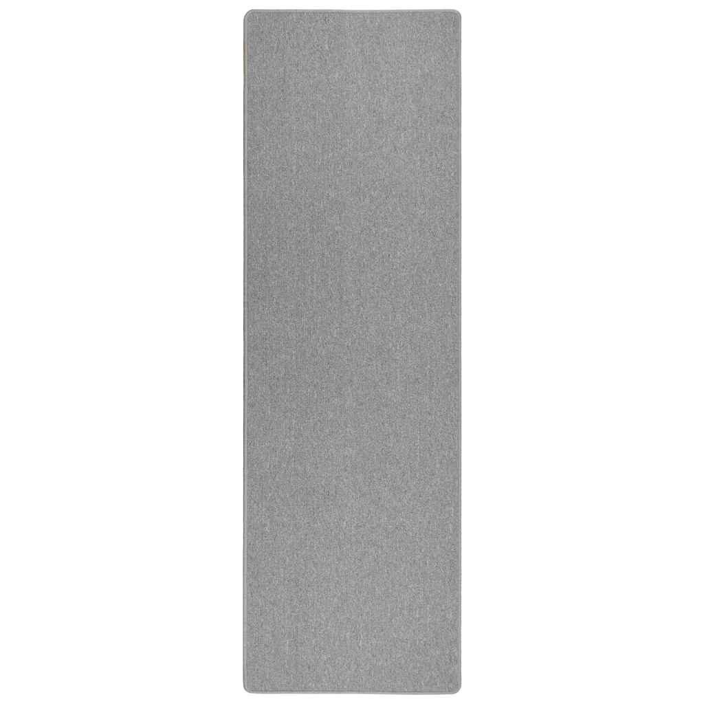 Carpet Runner Light Grey 100 x 250 cm 100% Polypropylene