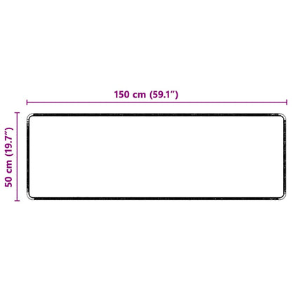 Carpet Runner Grey 50 x 150 cm 100% Polypropylene Tuft