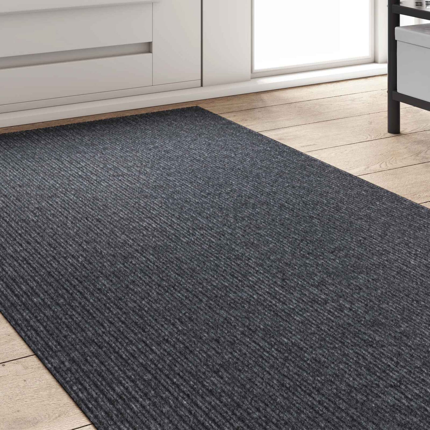 Carpet Runner Grey 80 x 300 cm Fabric
